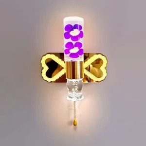 Modern Luxury LED Wall Lamp with Smart Voice Control for Hotel Living Room Bedroom Staircase Ambient Lighting