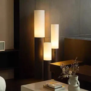 Modern Luxury Living Room Lamp Simple Solid Wood Floor Lamp with High End Fabric Shade E27 for Bedroom HomeStay Room