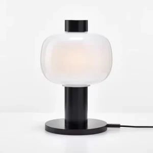 Modern Luxury Night Table Lamps Iron Body LED Desk Lights for Living Room AC Powered Beside Tables Dimmable Glass Shade