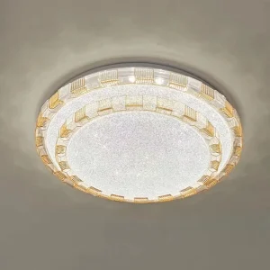 Modern Luxury Steel AC Ceiling Lamp High End Simple Warm Style Bedroom Lighting