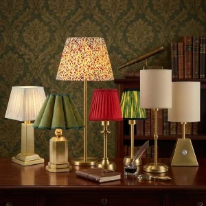 Modern Luxury Vintage LED Desk Lamp Cordless Rechargeable Table Lamp Touch Dimming Portable Metal Night Light for Restaurant