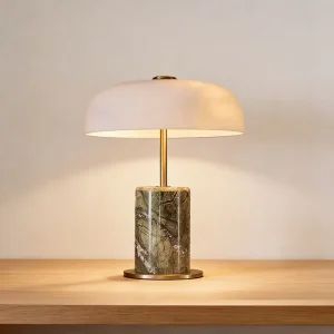 Modern Marble Table Lamp Luxury Brass Desk Lamp Contemporary Bedroom Bedside Lighting