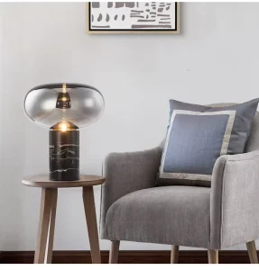 Modern Marble Table Lamp for Living Room Desk Bedside Bedroom Decorative Hotel Lighting