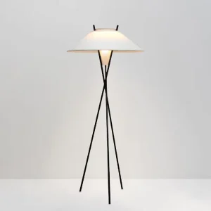 Modern Minimalism Black Iron LED Floor Lamp with E26 E27 G9 Base and Fabric Shade for Indoor Living Room Hotel