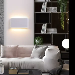 Modern Minimalist Aluminum LED Wall Lamp Outdoor Waterproof Courtyard Aisle Ultra thin Living Room Bedroom Bedside Double headed