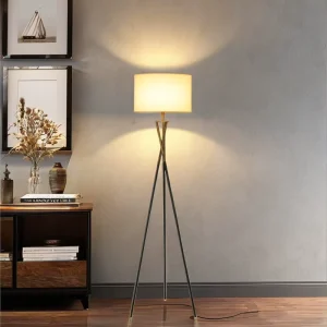 Modern Minimalist Bedroom Floor Lamp Design Lamp LED 10 Iron Led Nordic Wood 80 Round Modern White for Living Room 15 30 7.5