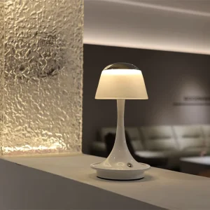 Modern Minimalist Cream Night Light Wireless Touch Mushroom Light Bedroom Bedside LED Charging Desk Lamp