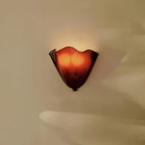 Modern Minimalist Creative Glass Colored Glass Corridor Wall Lamp Floral Decoration Living Room Bedroom Bedside Wall Lamp