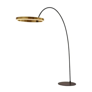 Modern Minimalist Floor Lamp Nordic Golden Ring LED Standing Lamp