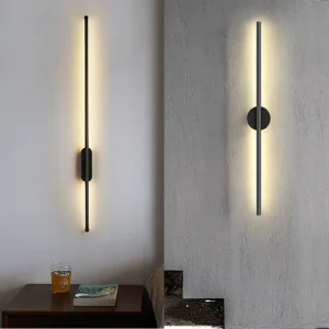Modern Minimalist Indoor LED Aluminum Sconce Lights Smart Remote Wall Lamps for Home Bar Living Room Atmosphere Decorative