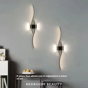 Modern Minimalist Indoor LED Wall Lamps Aluminum Decorative Wall Lights for Bedroom Living Room TV Sofa Background Aisle Bedside