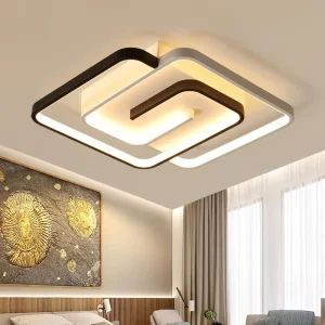 Modern Minimalist LED Ceiling Light Nordic Style Chandelier for Living Room Dining Bedroom Remote Control Light Luxury