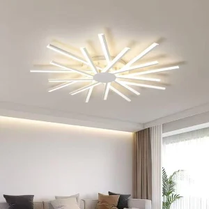 Modern Minimalist LED Ceiling Light with Personality Creative Design Atmospheric Lighting for Living Room & Bedroom