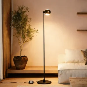 Modern Minimalist LED Floor Lamp 220-240V AC 2200K-6000K Dimmable Ra90 COB Anti-Glare Adjustable Beam Angle Bedroom Office Hotel