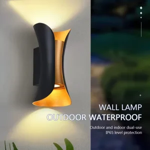 Modern Minimalist LED Outdoor Wall Lights Waterproof IP65 Rating Creative Design for Garden Hotels Corridors Stairs Living
