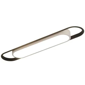 Modern Minimalist Long Oval Acrylic LED Ceiling Light for Home Office Living Room Hallway Aisle Entryway
