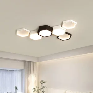 Modern Minimalist Nordic Style Large LED Ceiling Lamp for Living Room Master Bedroom Dining Room Study Room