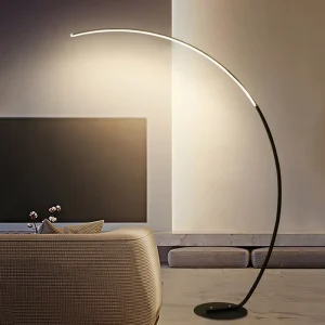 Modern Minimalist RGB Aluminum Eco Friendly Floor Lamps with Remote Control Nordic LED Corner Light for Dining Living Room Decor