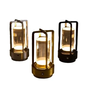 Modern Minimalist Rechargeable LED Table Lamp Warm White Cordless Touch Control for Home Decor Bedside Dining Restaurant Desk