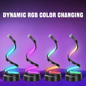 Modern Minimalist Simple LED Rechargeable Remote Control Night Light Eye Protecting Creative Table Lamp for Gaming Room