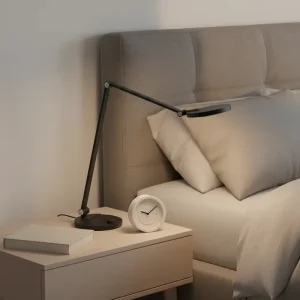 Modern Minimalist Simple Rotatable LED Reading Lamp Touch Control Stepless Dimming Eye Friendly ABS Desk Light for Home Office