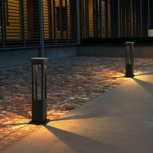 Modern Minimalist Solar LED Floor Lamp Aluminum Body Landscape Lamp for Garden IP65 for Outdoor Park Grass Road