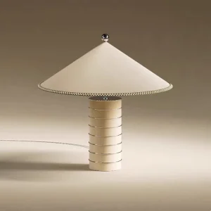 Modern Minimalist Style Desk Lamp Table Top Lamp Decorative Fabric Lampshade for Living Room Bedroom Bedside Villa Home Office