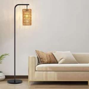Modern Minimalist Style Iron Floor Lamp Wabi-Sabi Iron Rope LED Sofa Study Bedroom Table Lamp