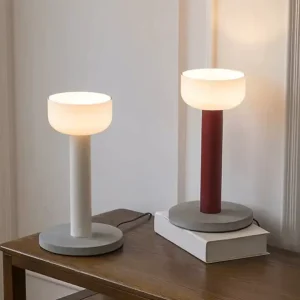 Modern Minimalist Table Lamp for Living Rooms Bedroom Hotel Nordic Glass Shade Table Light Aluminum LED Desk Lighting