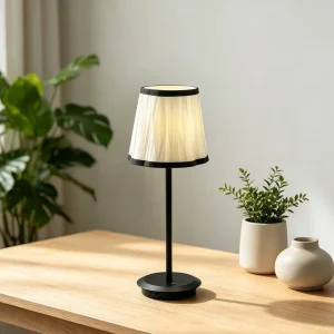 Modern Minimalist Touch Control Rechargeable LED Desk Lamp Dimmable Eye Caring USB Cordless Table Light for Office Study Bedroom
