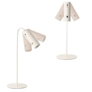 Modern Minimalist White Multi-function Desk Lamp Rechargeable Creative Ambient Lighting Long Battery Life