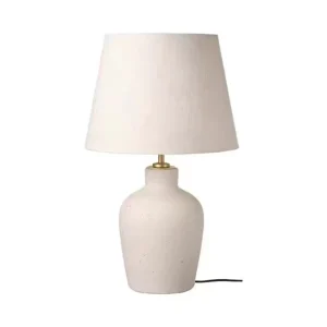 Modern Natural White Ceramic Table Lamp with E26 Base for Bedrooms Living Rooms Dining Rooms or Offices