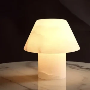 Modern Nature Onyx Table Lamp Flexible Polished Marble Honed Surface Finish AC LED Dimmable 2 Year Warranty for Indoor Outdoor
