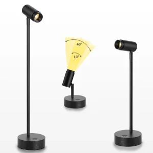 Modern Neon Desk Lamps with Power Supply Height Adjustable Bar Lamps for Restaurants Cafes