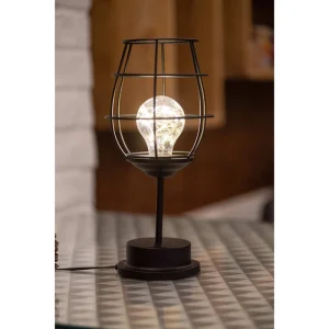 Modern Night 11In 10L Antique Metal Night Light Table Lamp for Home Decorate