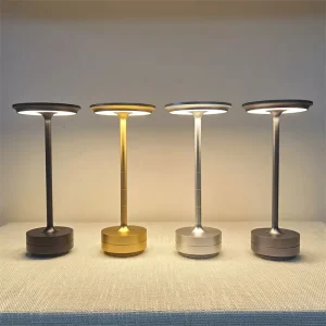 Modern Nordic Aluminum LED Desk Lamp with Wireless Charging 3-Color Temperature Smart Bedside Light for Home Decor and Hotels