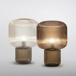 Modern Nordic Fashion Simple Indoor E26 GU5.3 9W Lantern Type Glass Lampshade LED Art Desk Table Lamp
