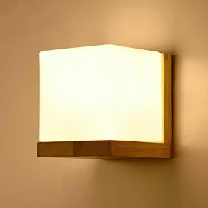 Modern Nordic Indoor Wall Lamps LED Light Source Glass and Iron Body for Home Wall Lighting