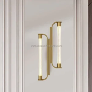 Modern Nordic LED Wall Lamps Gold Bronze Milky White Glass Shade 220V Wall Mounted for Bedroom Home Office Featuring Iron Lamp