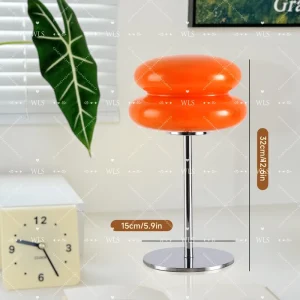 Modern Nordic Simple Tart Glass Adjustable LED Dimmable Table Lamp Creative Bedroom Bedside Living Room Bauhaus Decorative