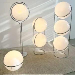 Modern Nordic Style Silver Metal Shade LED Floor Lamp E27 for Living Room Hotel Shop Decor