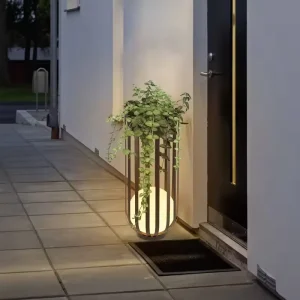 Modern Outdoor Decoration Lighting for Garden IP65 Waterproof Villa Courtyard Decor Solar Garden Floor Lamp