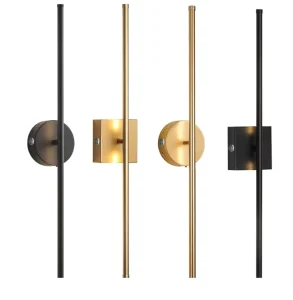 Modern Outdoor Exterior Linear Strip Wall Lamp Warm White Garden Sconce Long LED Wall Light