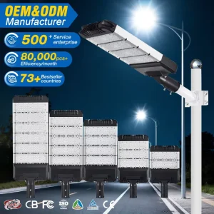 Modern Outdoor Lighting IP66 Waterproof Aluminum 50W 100W 150W 200W Engineering LED Street Light