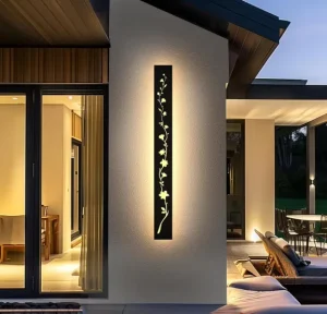 Modern Outdoor Wall Lights 31.49in Black Exterior Light Fixtures Modern Long Led Wall Sconce Ip65 Waterproof Wall Lamp