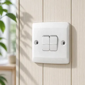Modern PC White 2 Gang 2 Way House Application Light Wall Switches