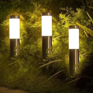Modern Pathway Yard Landscape Stake Lights Decorative Outdoor Lawn Led Solar Garden Lights