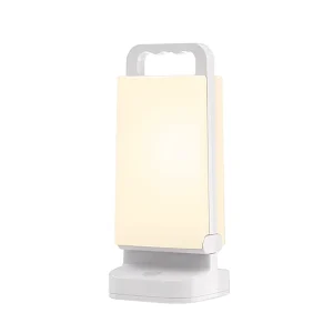 Modern Portable Solar LED Desk Lamp with Touch Control and Emergency Charging for Indoor and Outdoor Use