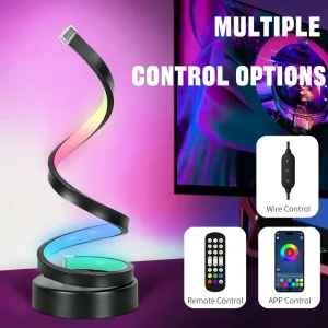Modern RGB Lamp Remote Control Flexible Art Decorative Night Light for Bar Gaming Room