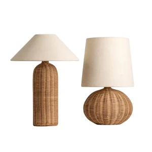 Modern Rattan Table Lamp